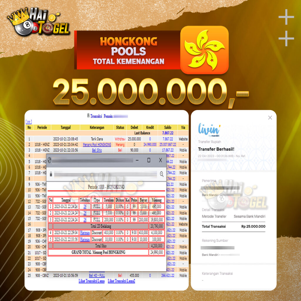 BUKTI JACKPOT HAITOGEL TOGEL