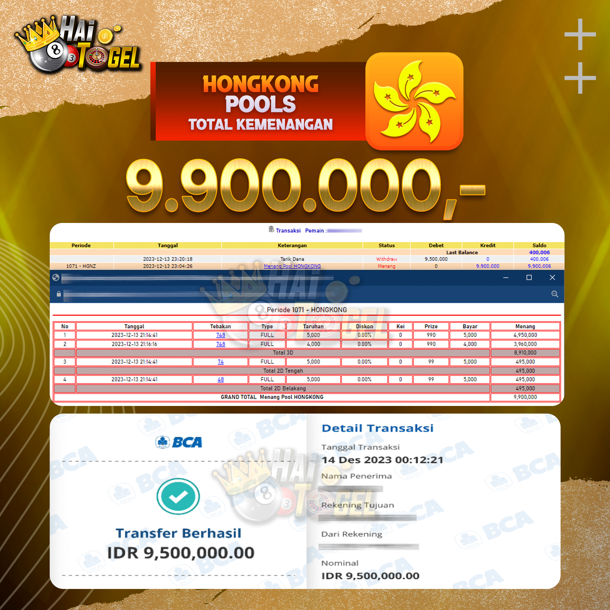 You are currently viewing BUKTI JACKPOT HAITOGEL TOGEL : HONGKONG SEBESAR : RP. 9.900.000