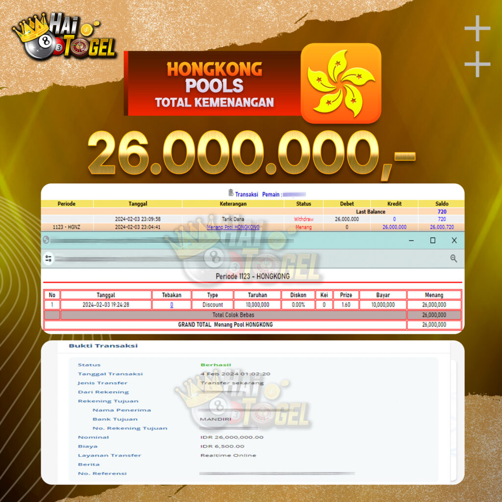 BUKTI JACKPOT HAITOGEL TOGEL