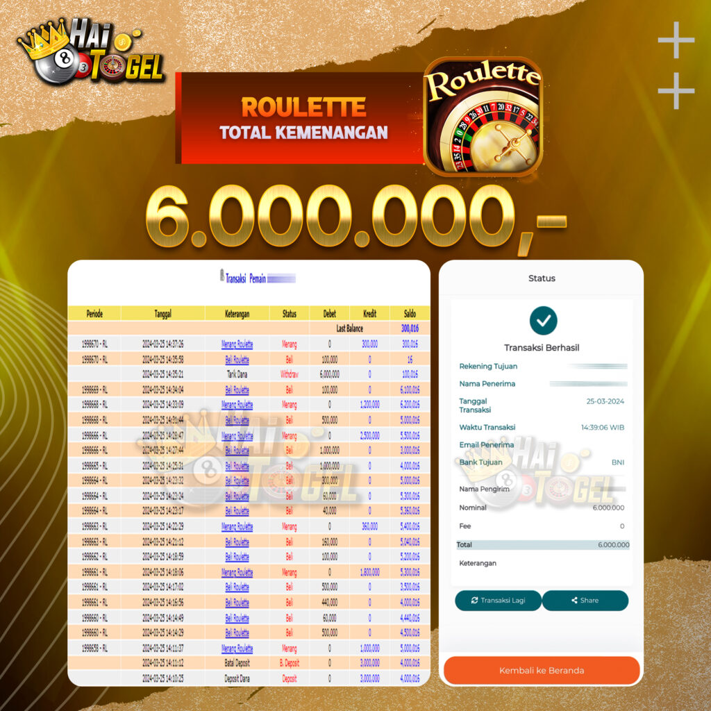 BUKTI JACKPOT HAITOGEL CASINO