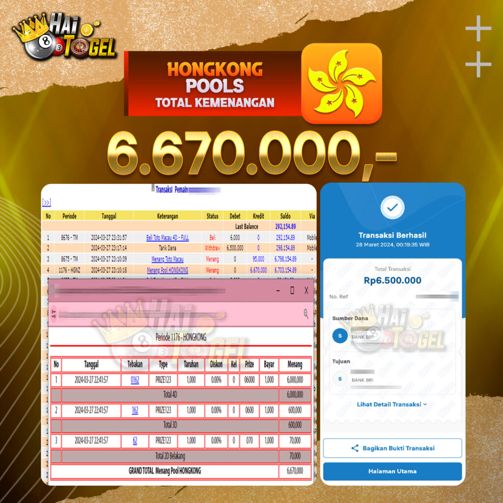 BUKTI JACKPOT HAITOGEL TOGEL