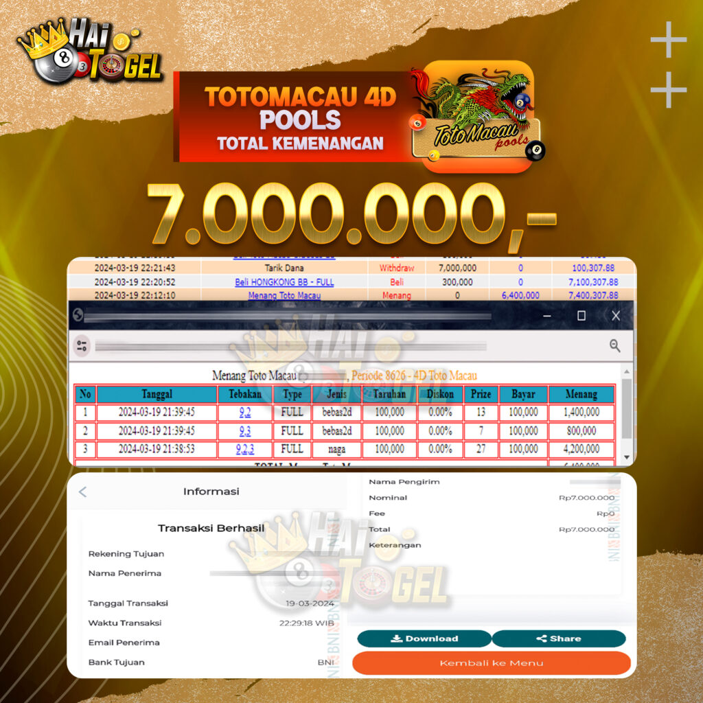 BUKTI JACKPOT HAITOGEL TOGEL