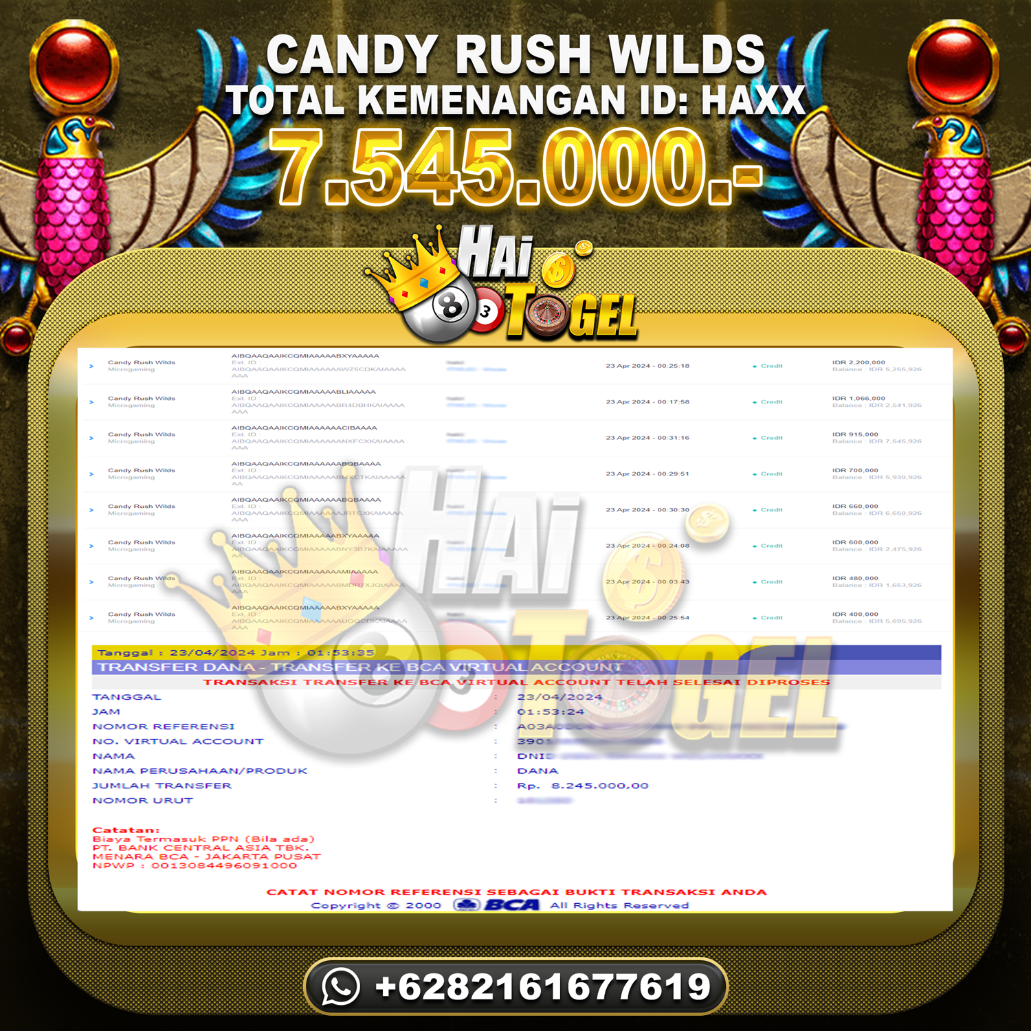 You are currently viewing KEMENANGAN HAITOGEL JP BUKTI : CANDY RUSH WILDS RP. 7.545.000