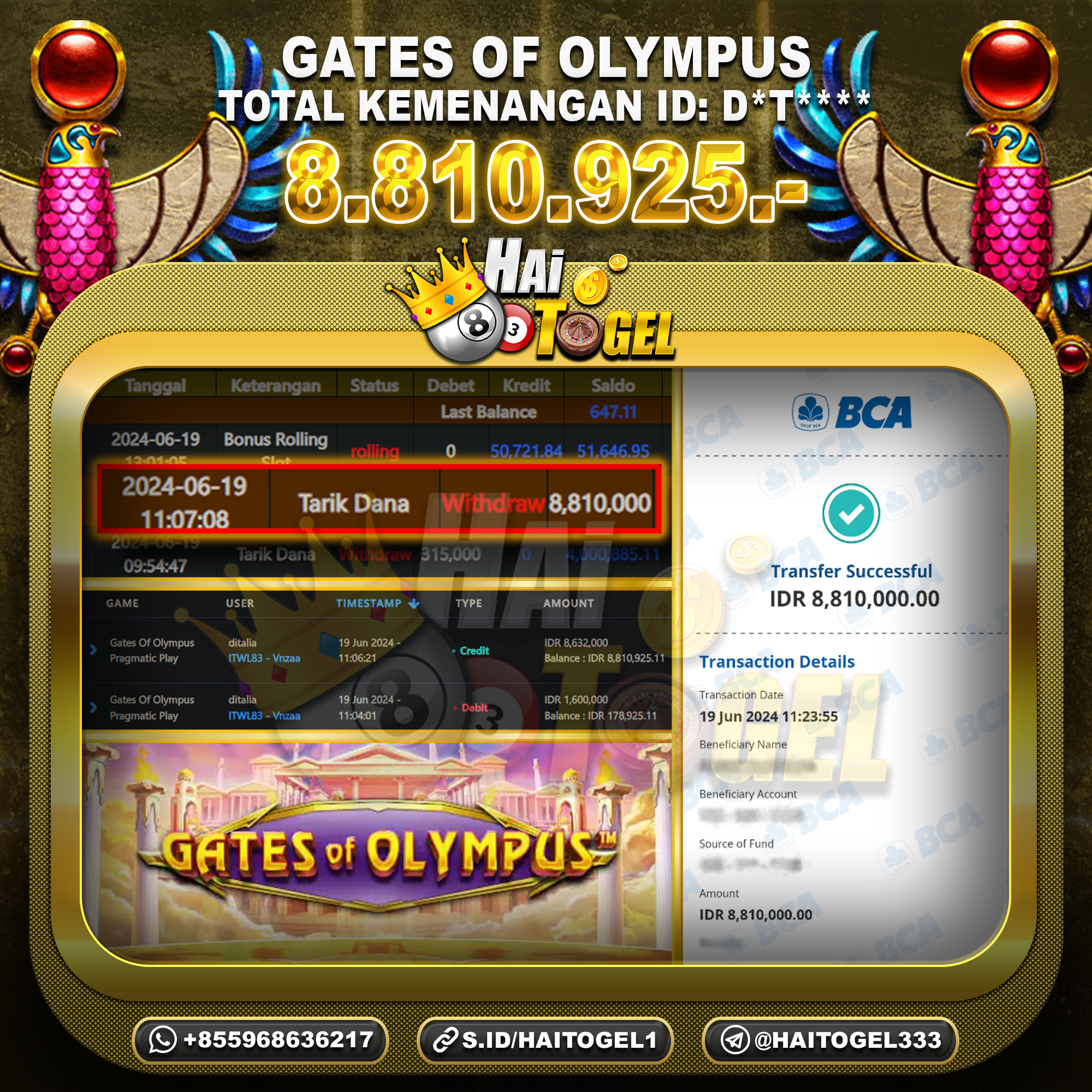 You are currently viewing PEMBAYARAN JACKPOT BUKTI GATES OF OLYMPUS 1000 RP. 8.810.925