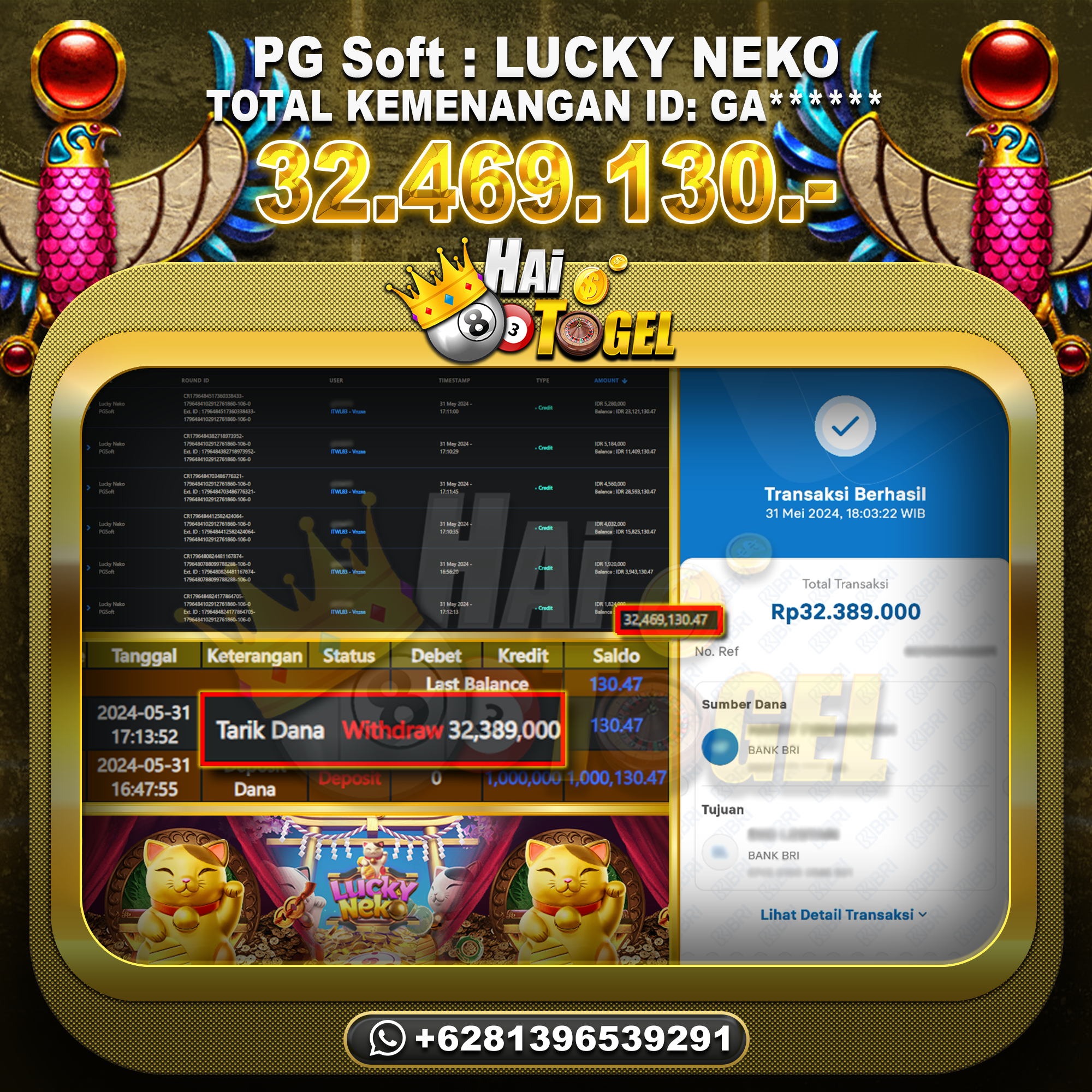 Read more about the article PEMBAYARAN JP SLOT HAITOGEL : SLOT LUCKY NEKO RP. 32.469.130