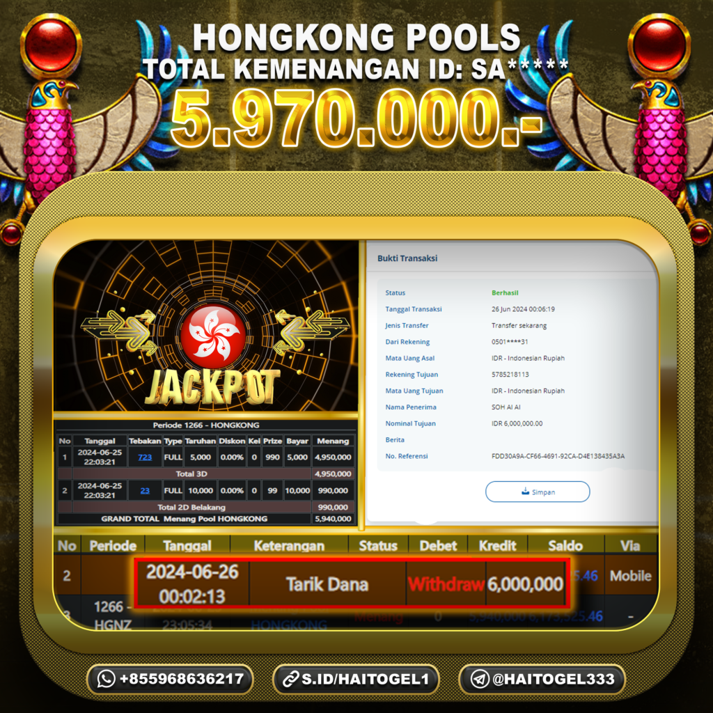 BUKTI JACKPOT HAITOGEL TOGEL