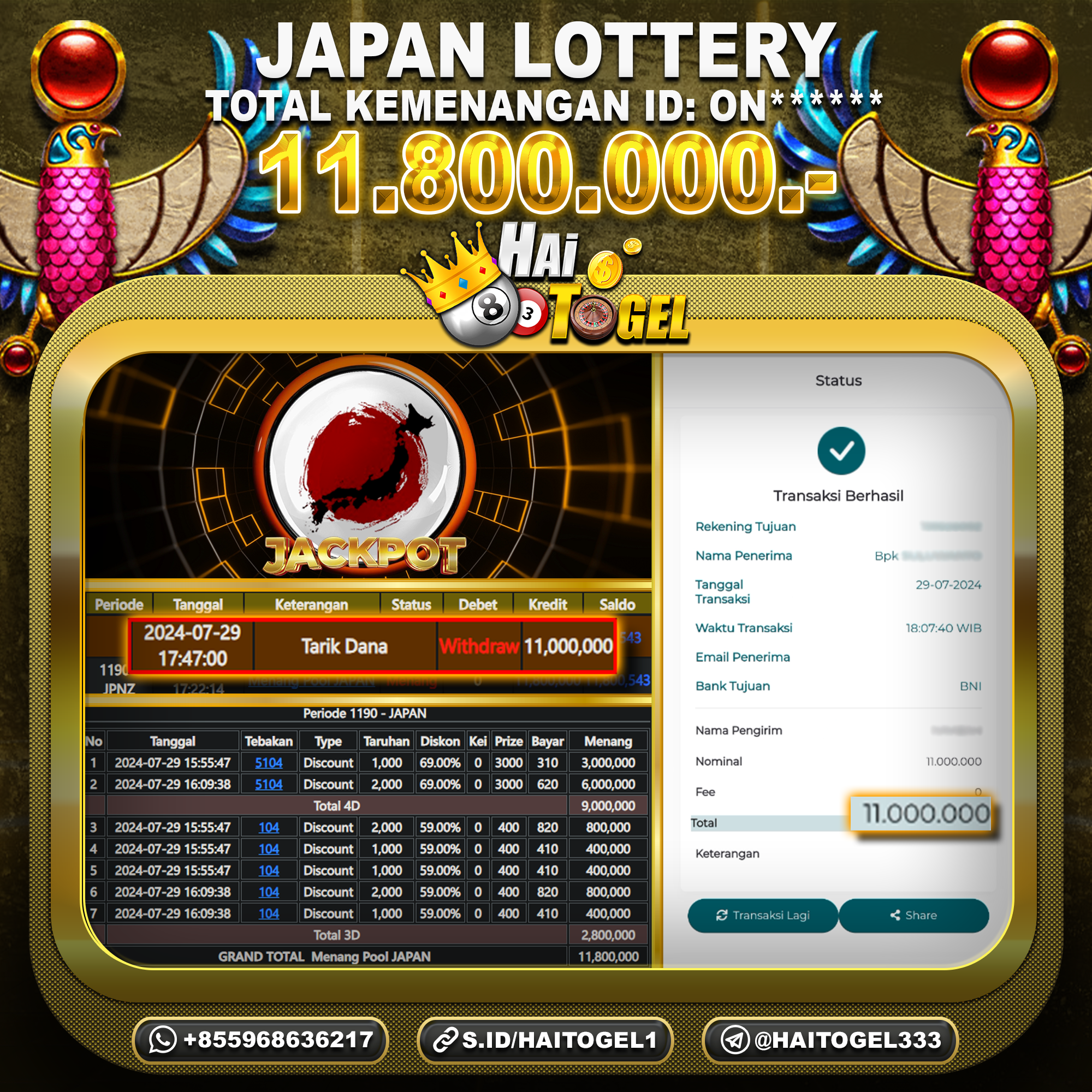 You are currently viewing BUKTI TOGEL HAITOGEL JP JAPAN : RP. 11.800.000