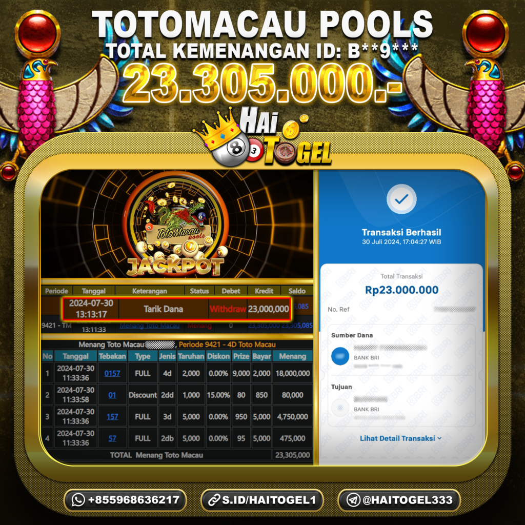 BUKTI JACKPOT HAITOGEL TOGEL