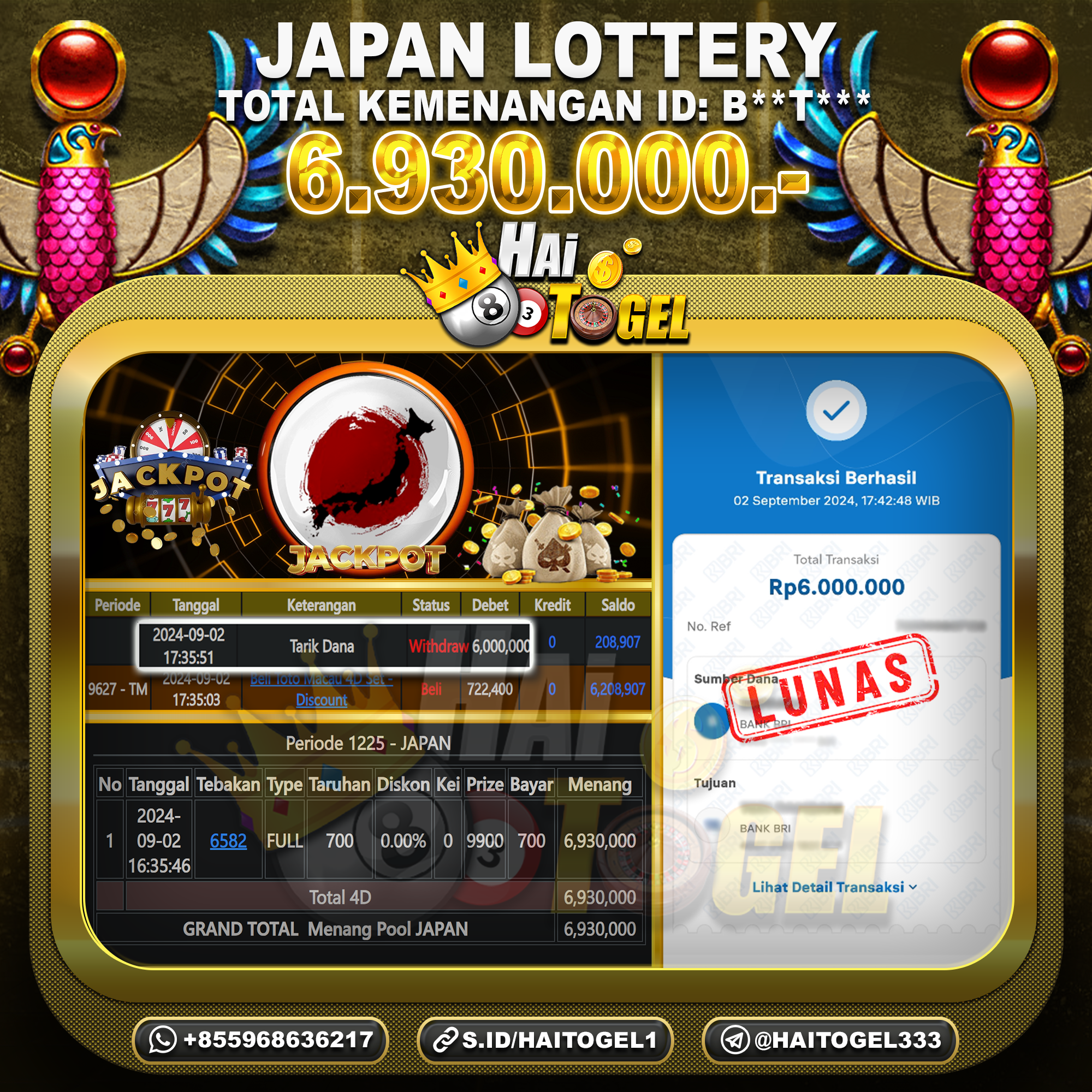 You are currently viewing BUKTI TOGEL HAITOGEL JP JAPAN : RP. 6.930.000