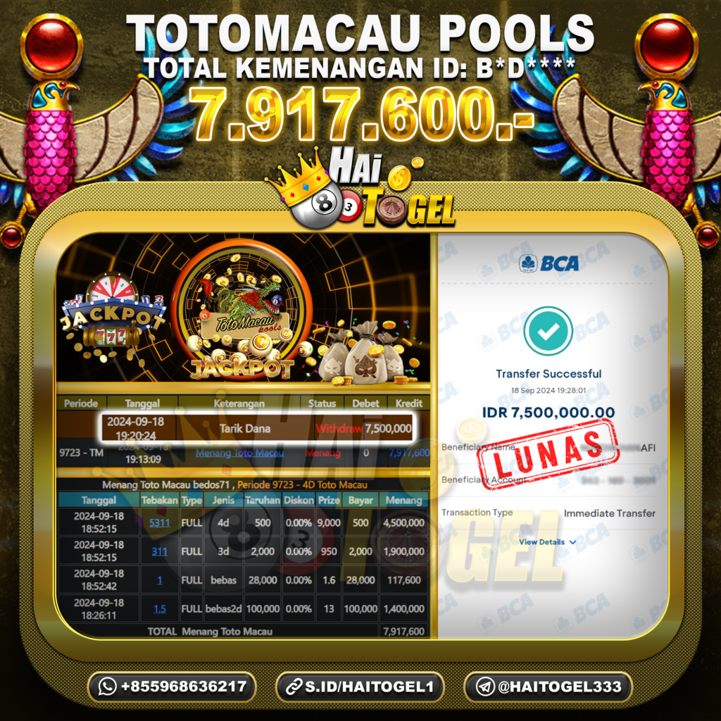 BUKTI JACKPOT HAITOGEL TOGEL