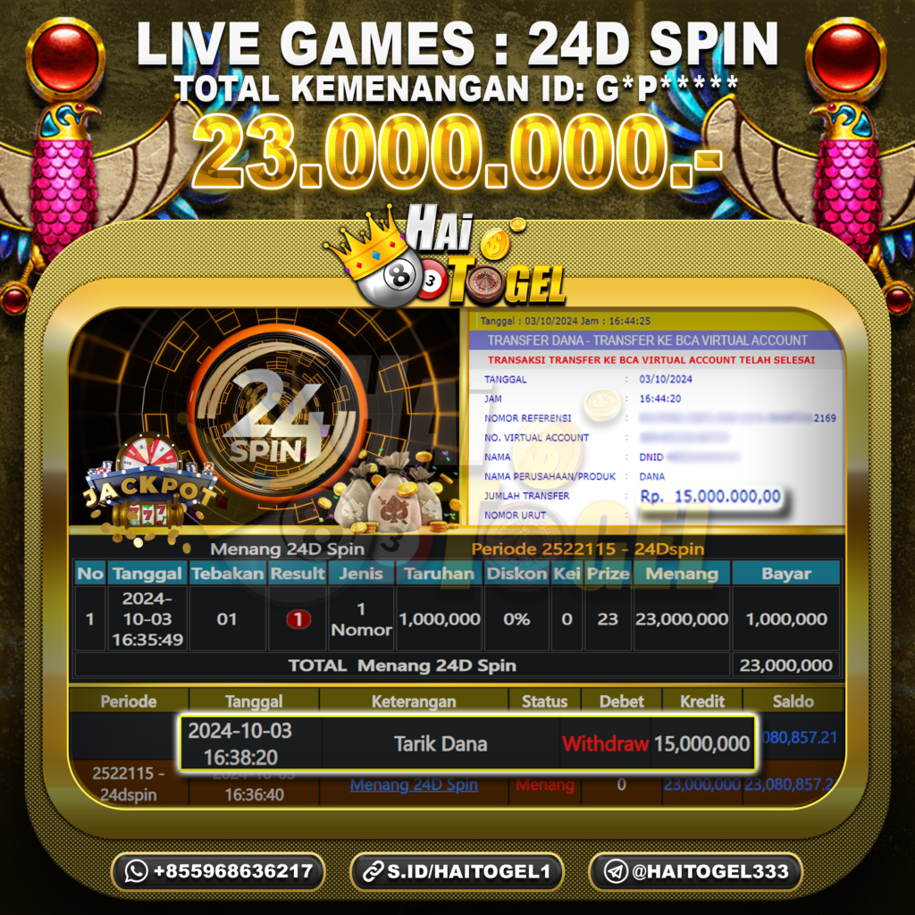 BUKTI JACKPOT HAITOGEL CASINO