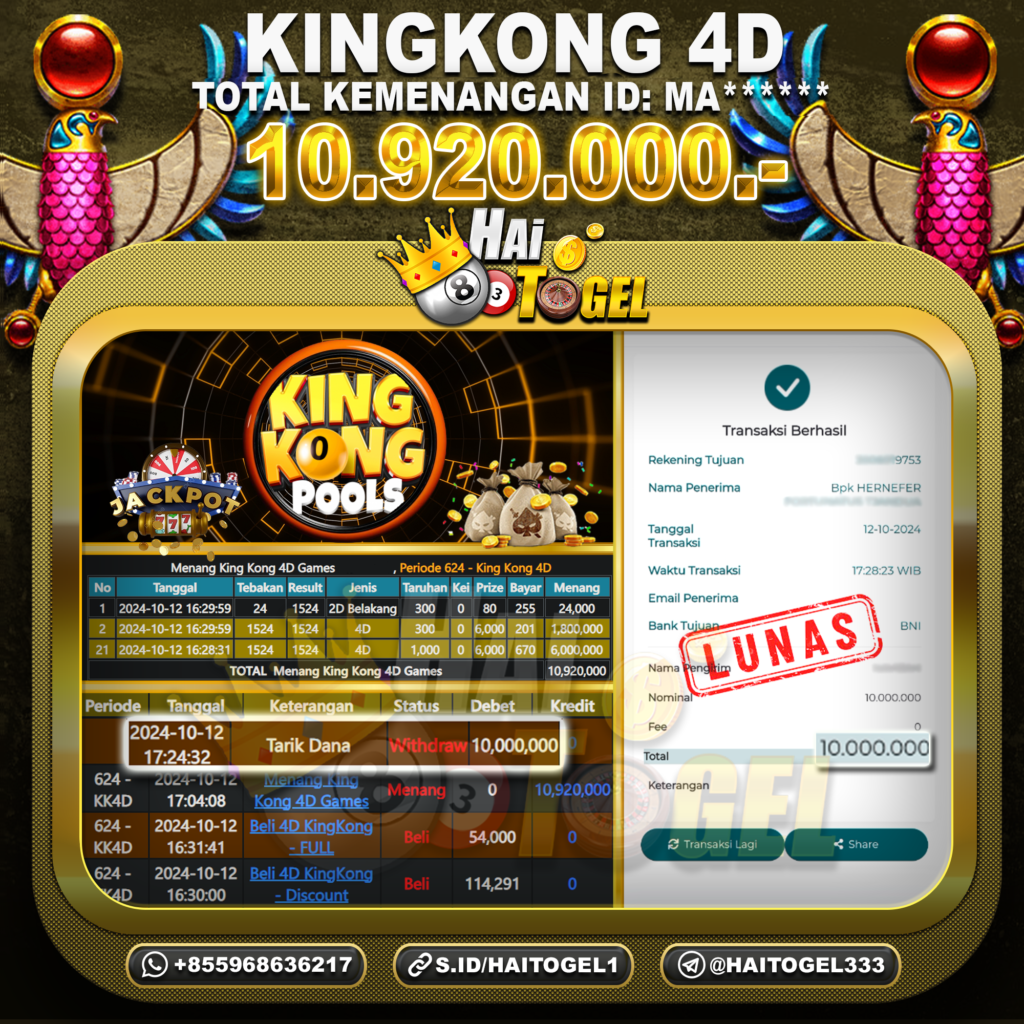 BUKTI JACKPOT HAITOGEL TOGEL