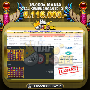 Read more about the article SLOT MAXWIN GACOR HAITOGEL : 15.000X MANIA RP. 6.166.000