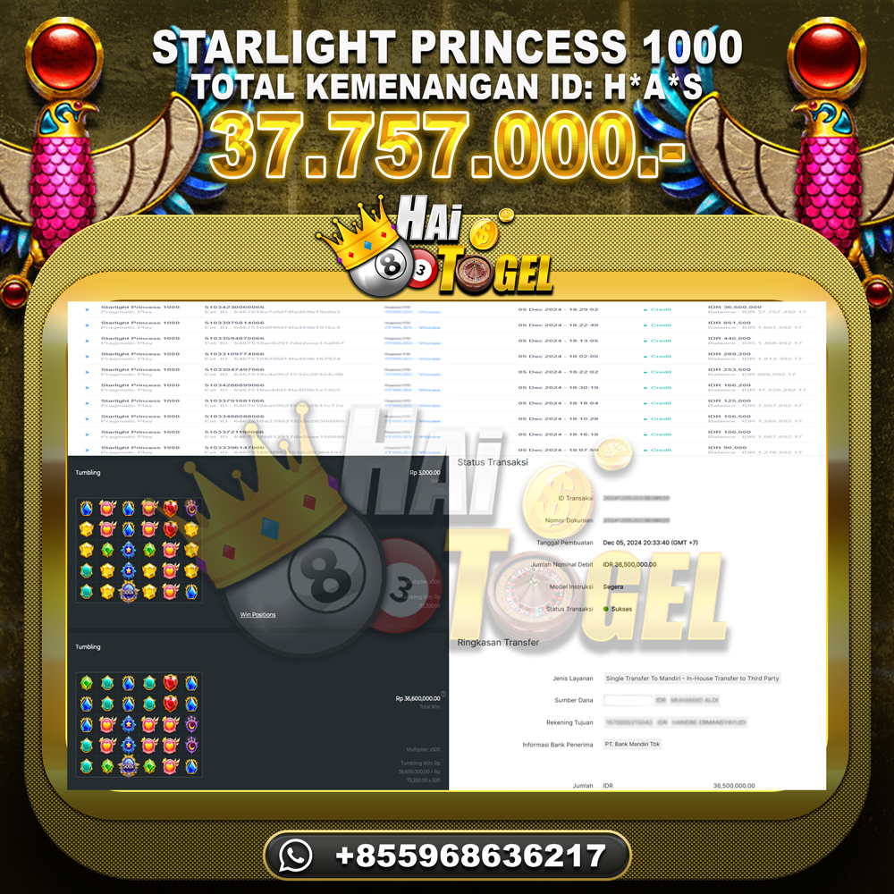 You are currently viewing SLOT JP KEMENANGAN HAITOGEL : STARLIGHT PRINCESS 1000 RP. 37.757.000