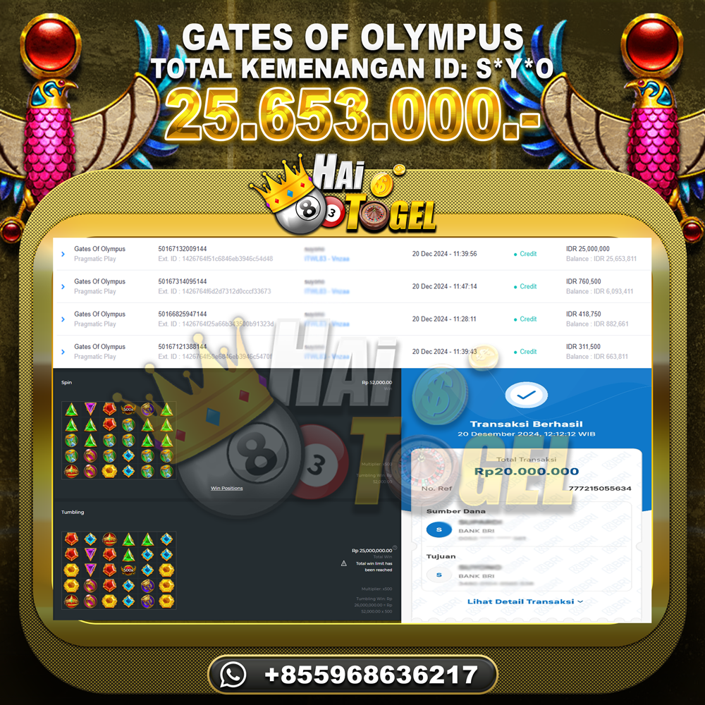 Read more about the article JP SLOT PEMBAYARAN BUKTI : GATES OF OLYMPUS RP. 25.653.000