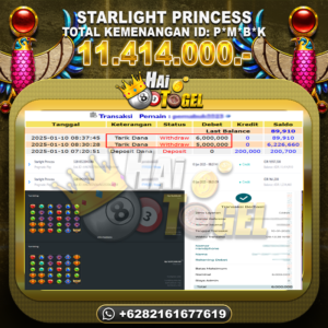 Read more about the article JP HAITOGEL KEMENANGAN SLOT : STARLIGHT PRINCESS RP. 11.414.000