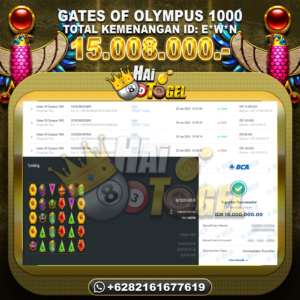 Read more about the article PEMBAYARAN BUKTI SLOT JP GATES OF OLYMPUS 1000 RP. 15.008.000