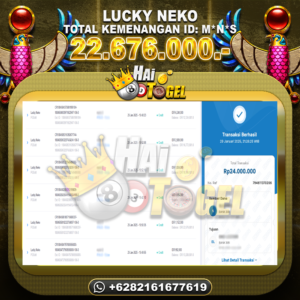 Read more about the article PEMBAYARAN JP SLOT HAITOGEL : SLOT LUCKY NEKO RP. 22.676.000