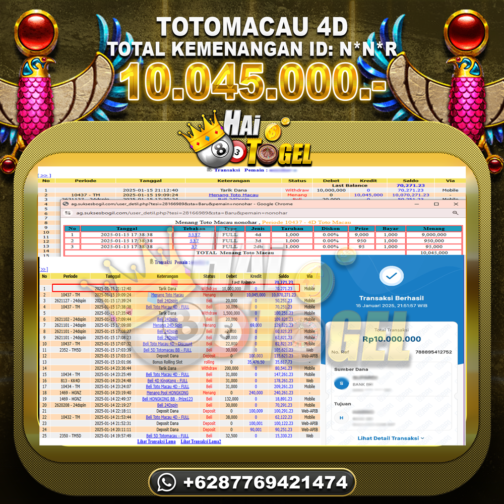 BUKTI JACKPOT HAITOGEL TOGEL