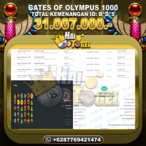 Read more about the article PEMBAYARAN BUKTI SLOT JP GATES OF OLYMPUS 1000 RP. 31.007.000