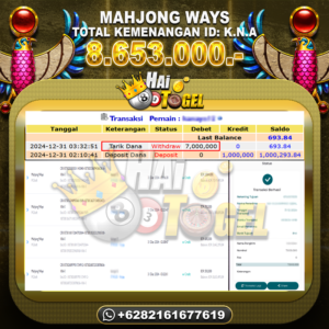 Read more about the article SLOT GACOR BAYAR MUDAH HAITOGEL MAHJONG WAYS RP. 8.653.000