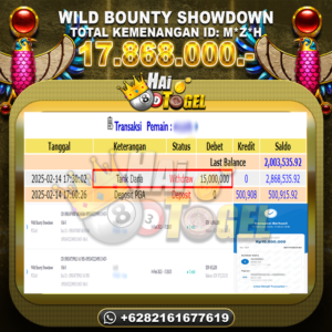 Read more about the article HAITOGEL SLOT GACOR PASTI TERBUKTI WILD BOUNTY SHOWDOWN RP. 17.868.000