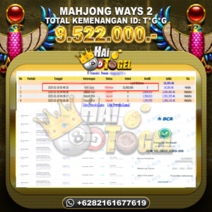 Read more about the article GACOR BUKTI SLOT HAITOGEL MAHJONG WAYS 2 RP. 9.522.000