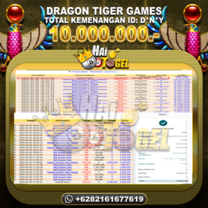 Read more about the article HAITOGEL JP BUKTI CASINO DRAGON TIGER LUCK RP. 10.000.000