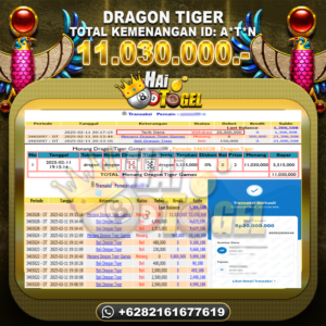 Read more about the article HAITOGEL JP BUKTI CASINO DRAGON TIGER LUCK RP. 11.030.000